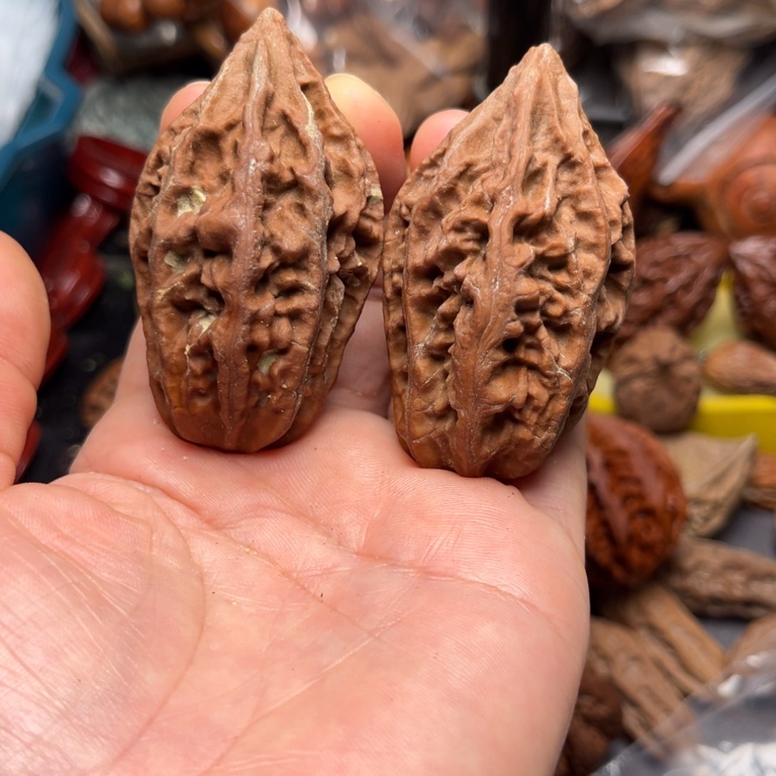 手串文玩核桃瑕疵黄22