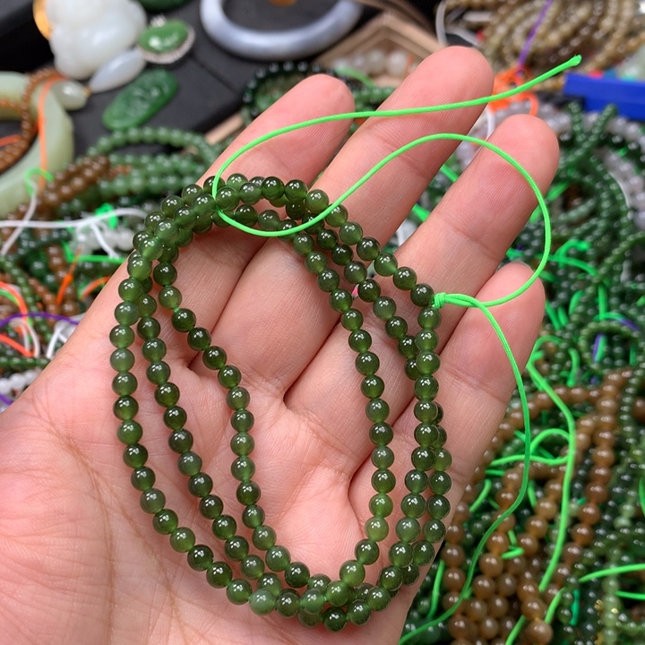 和田玉未镶嵌手链92