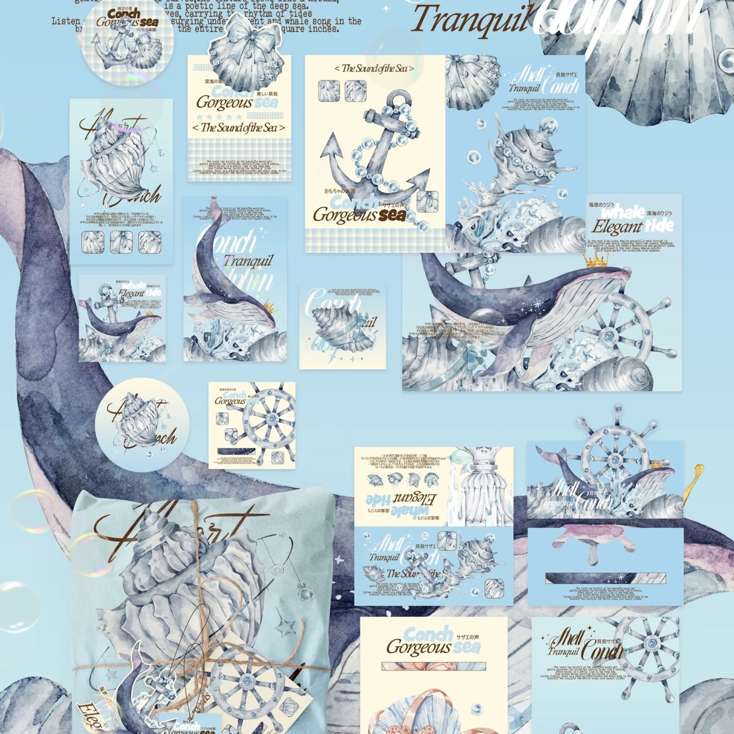 鲸鱼海螺 全哑膜 无属性文创set