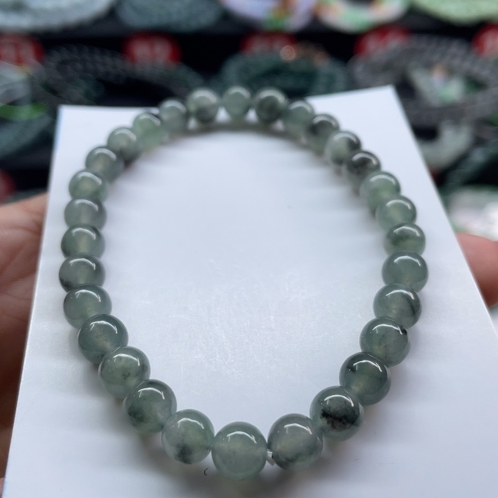 翡翠手链未镶嵌星*卡6.5