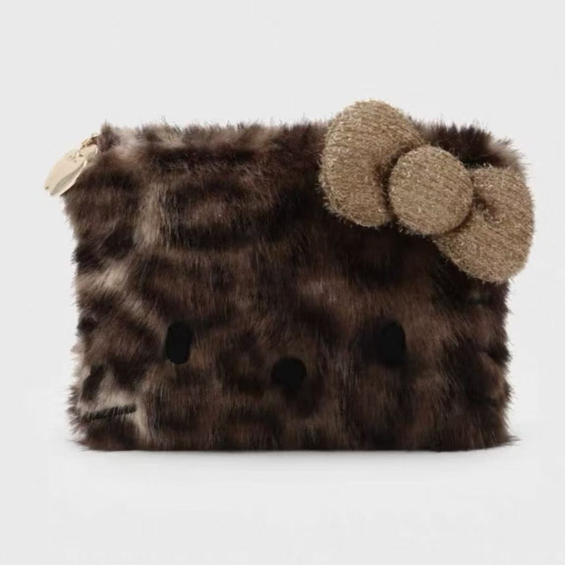 托特包简约手提包单肩秋冬百搭咖色棕色手包豹纹链条