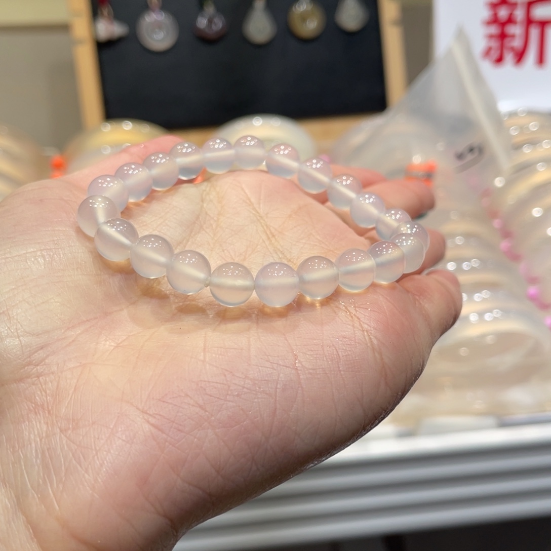 山***海玛瑙/玉髓未镶嵌手链手串