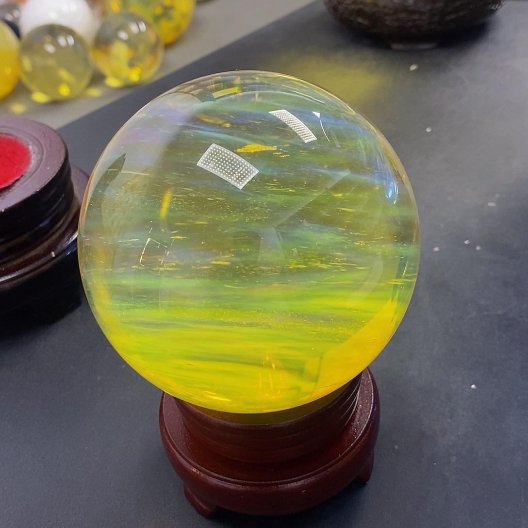 文***殊石材9.6厘米黄水摆件