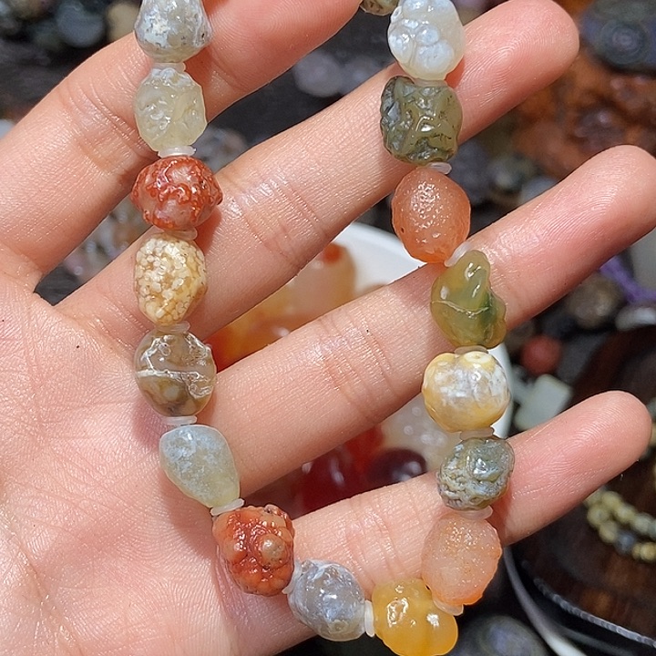 玛瑙/玉髓珠宝半成品未镶嵌轱***！