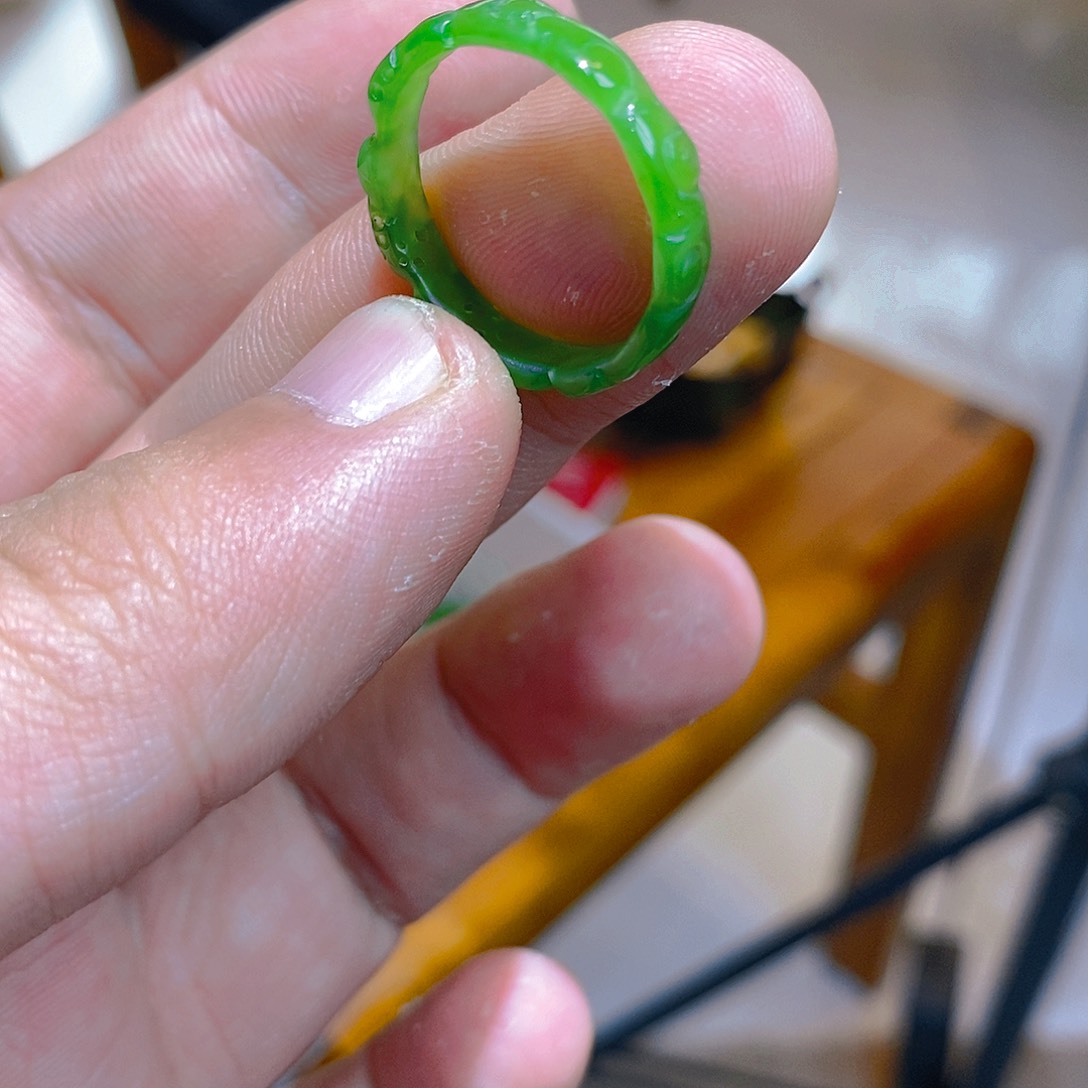 和田玉（碧玉）未镶嵌戒指