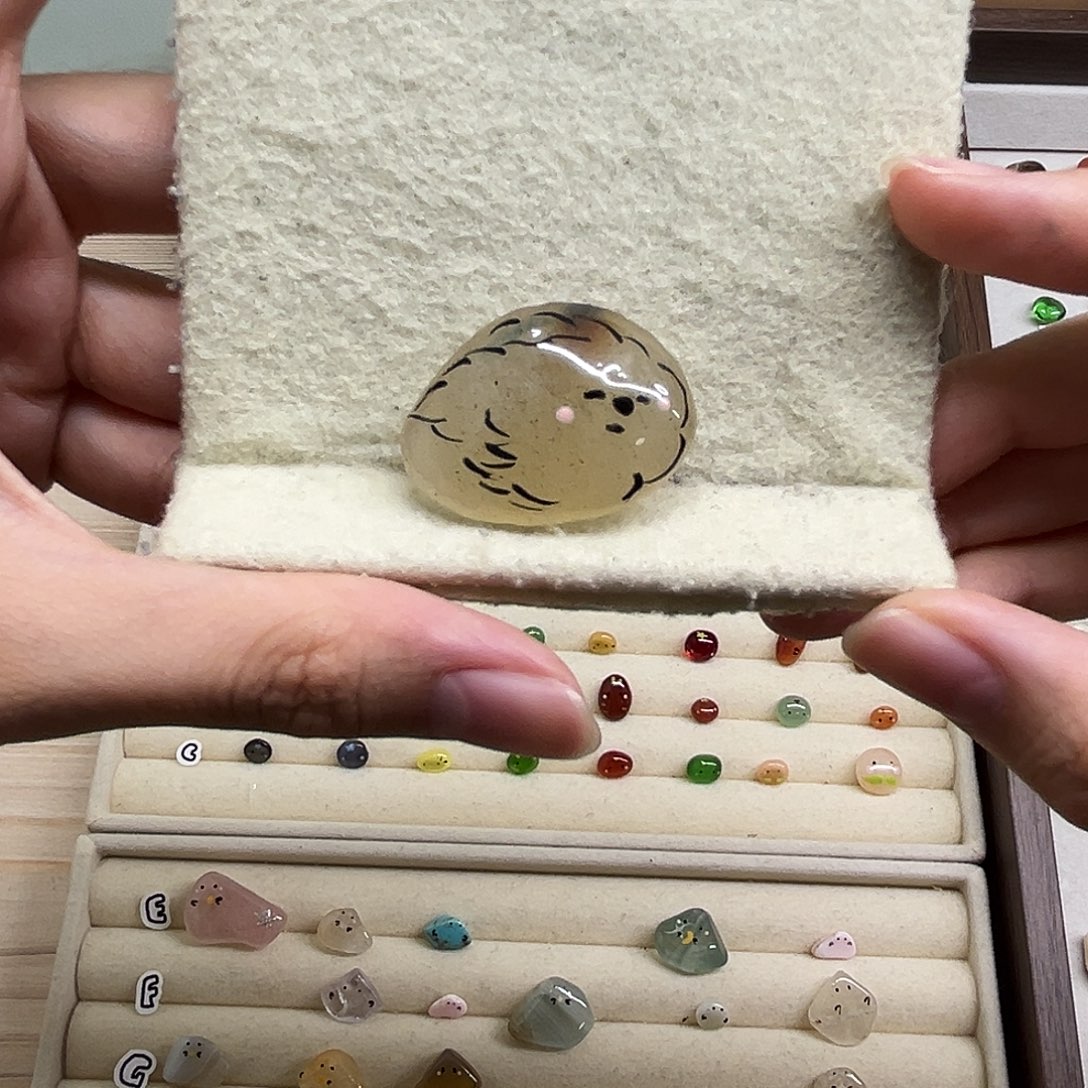 大理石磁石风吹小狗特别定制