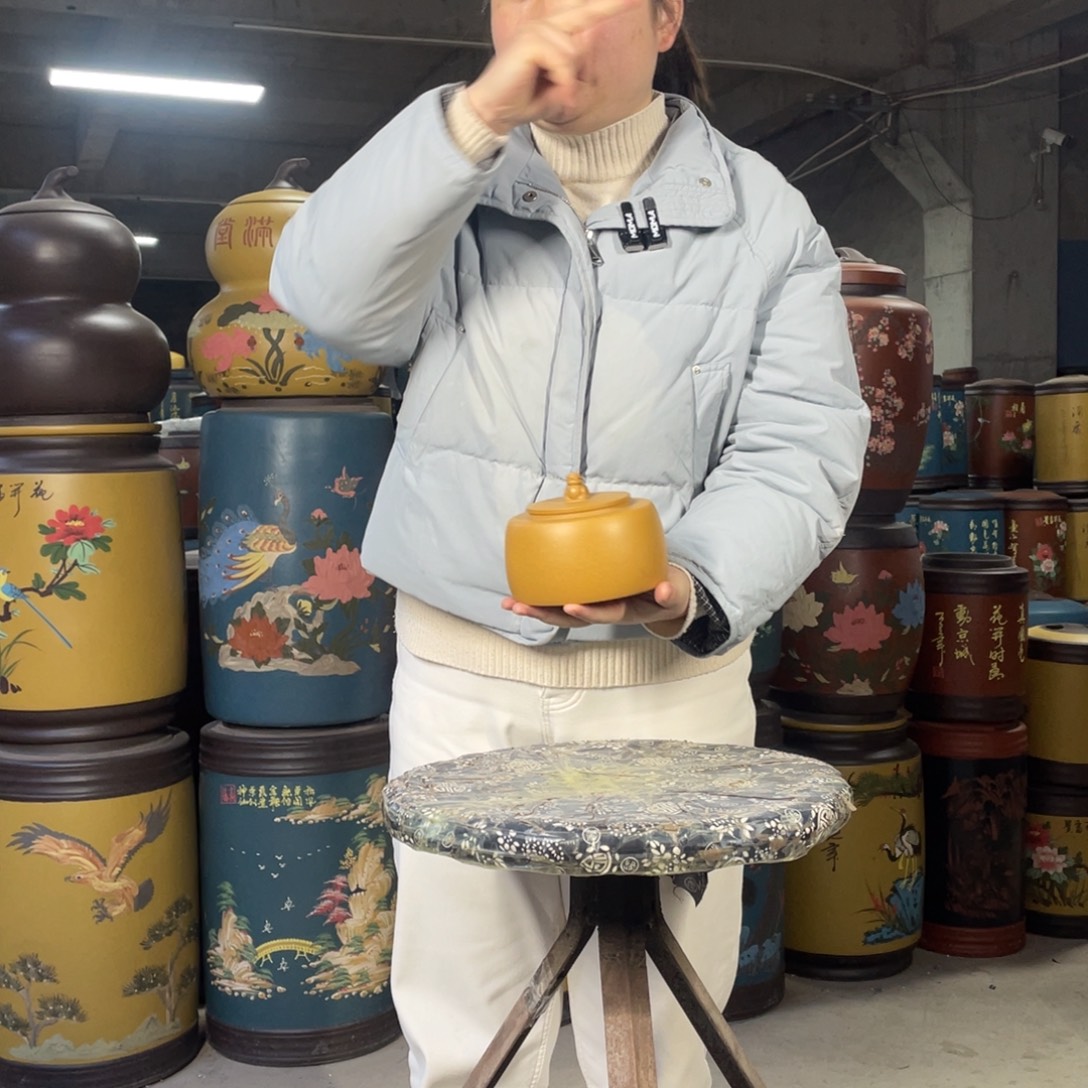 宜兴原矿紫砂茶叶罐