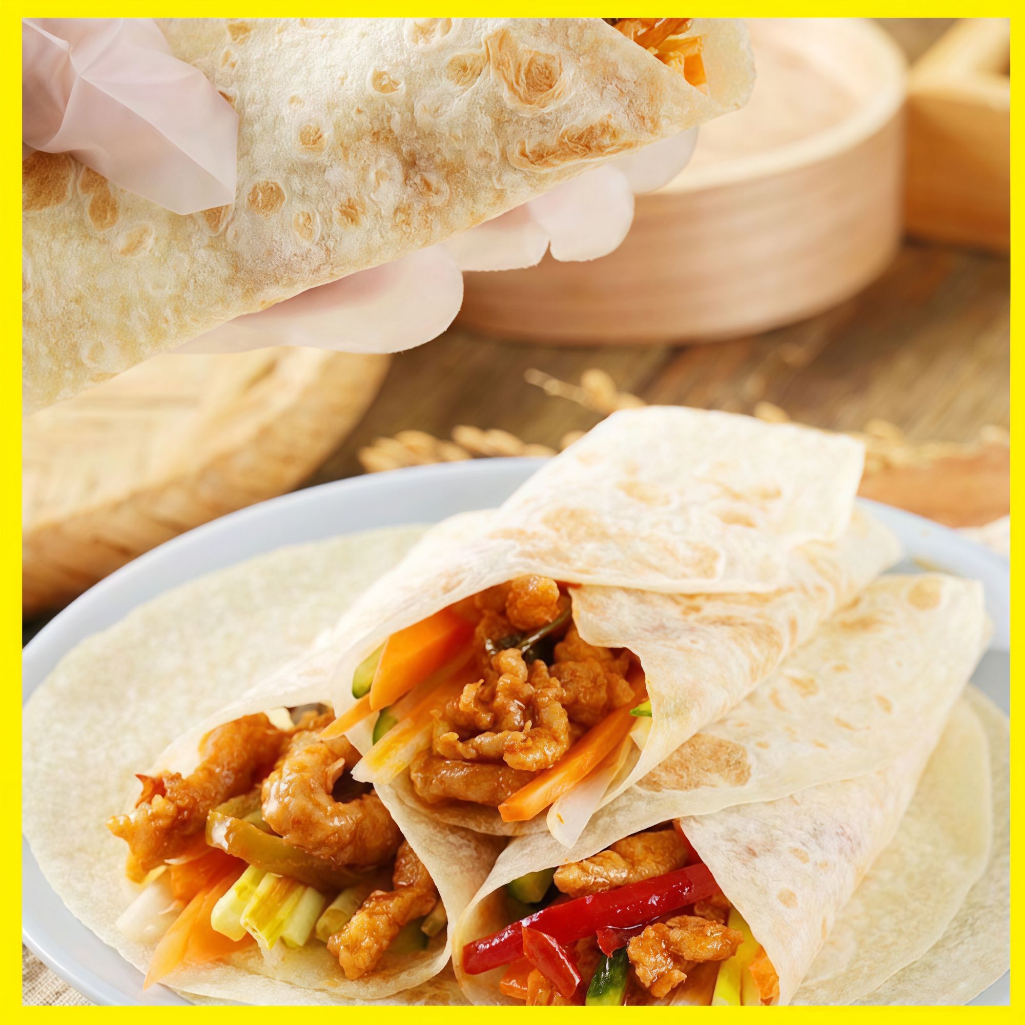 【加大22厘米】河南特产烙馍春饼早餐饼卷饼皮面饼开袋即食独立包装