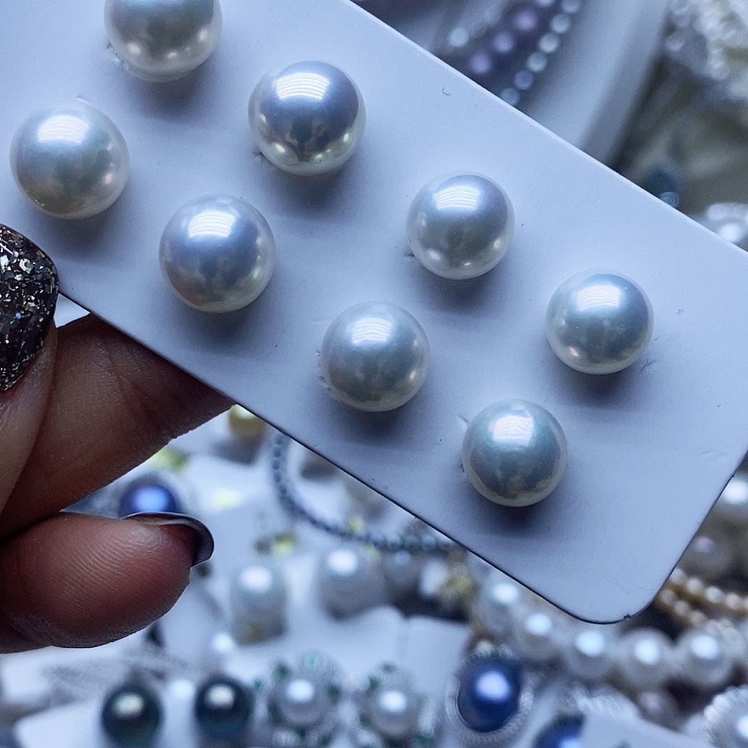 未镶嵌耳钉淡水珍珠