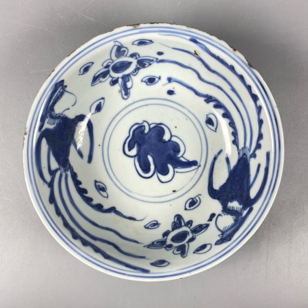 022051798 明晚期 青花凤纹盘/DB/云南省文物总店