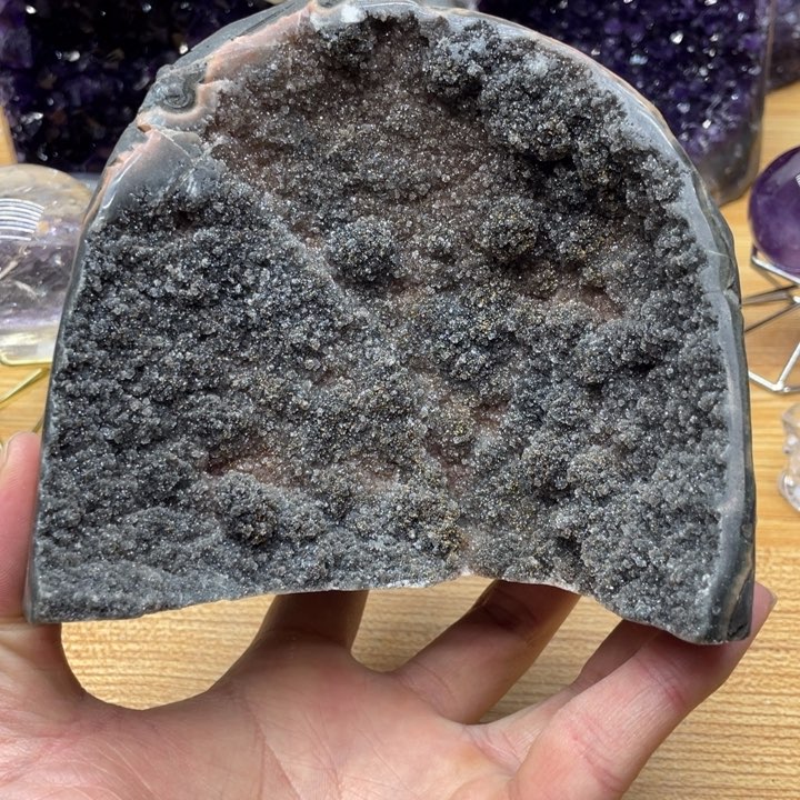 紫晶方解石未镶嵌