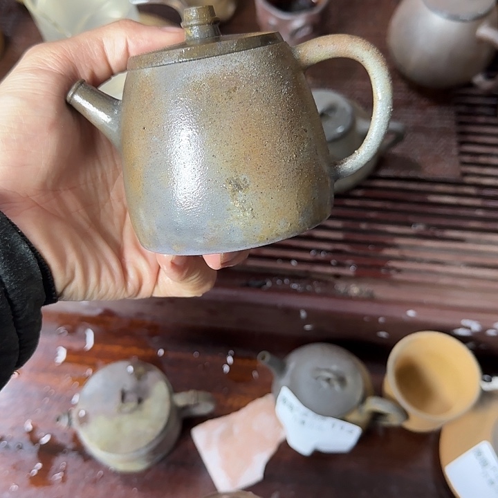 壹***标紫砂茶壶坭兴陶柴烧