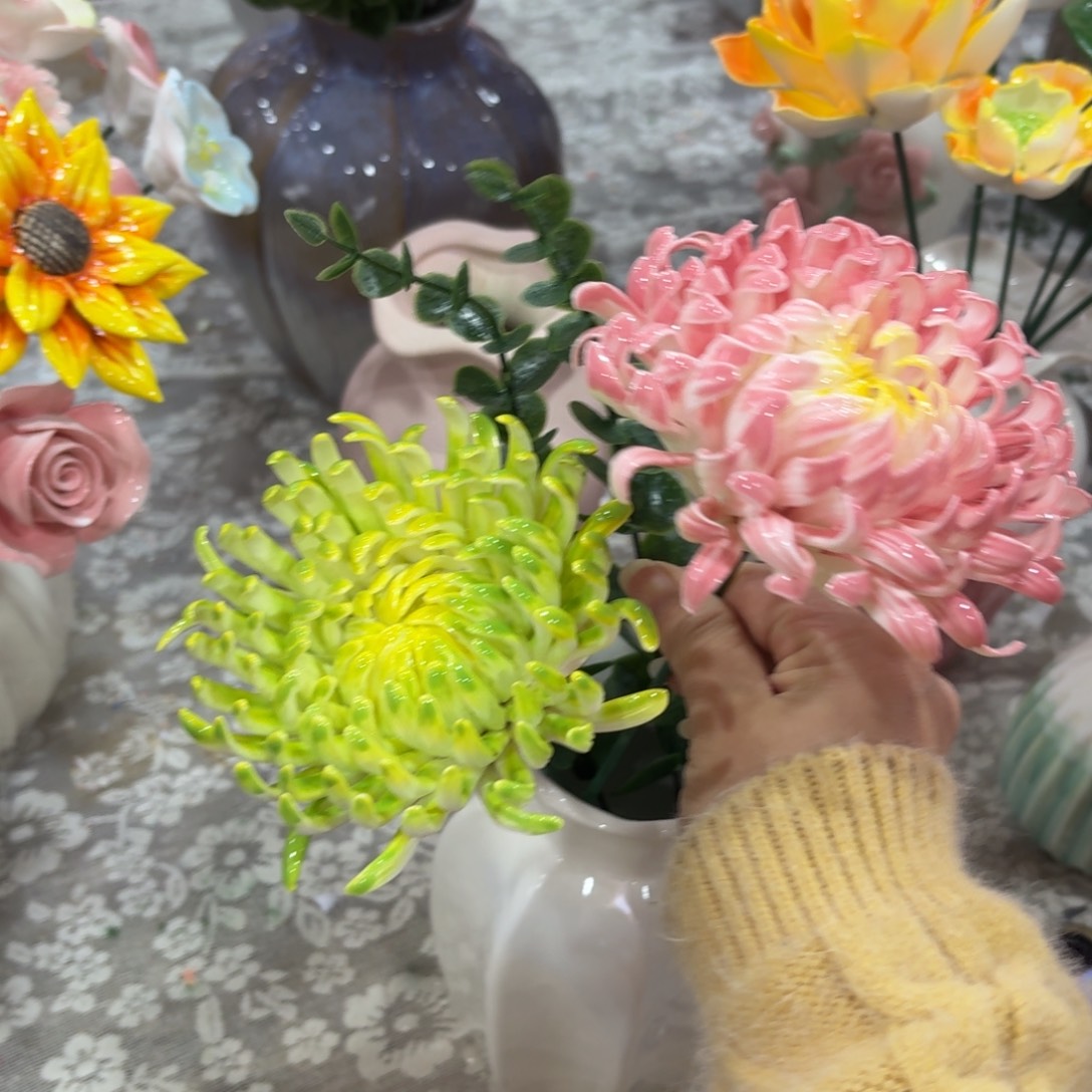 陶瓷花拍满20元发货，退款的拉黑