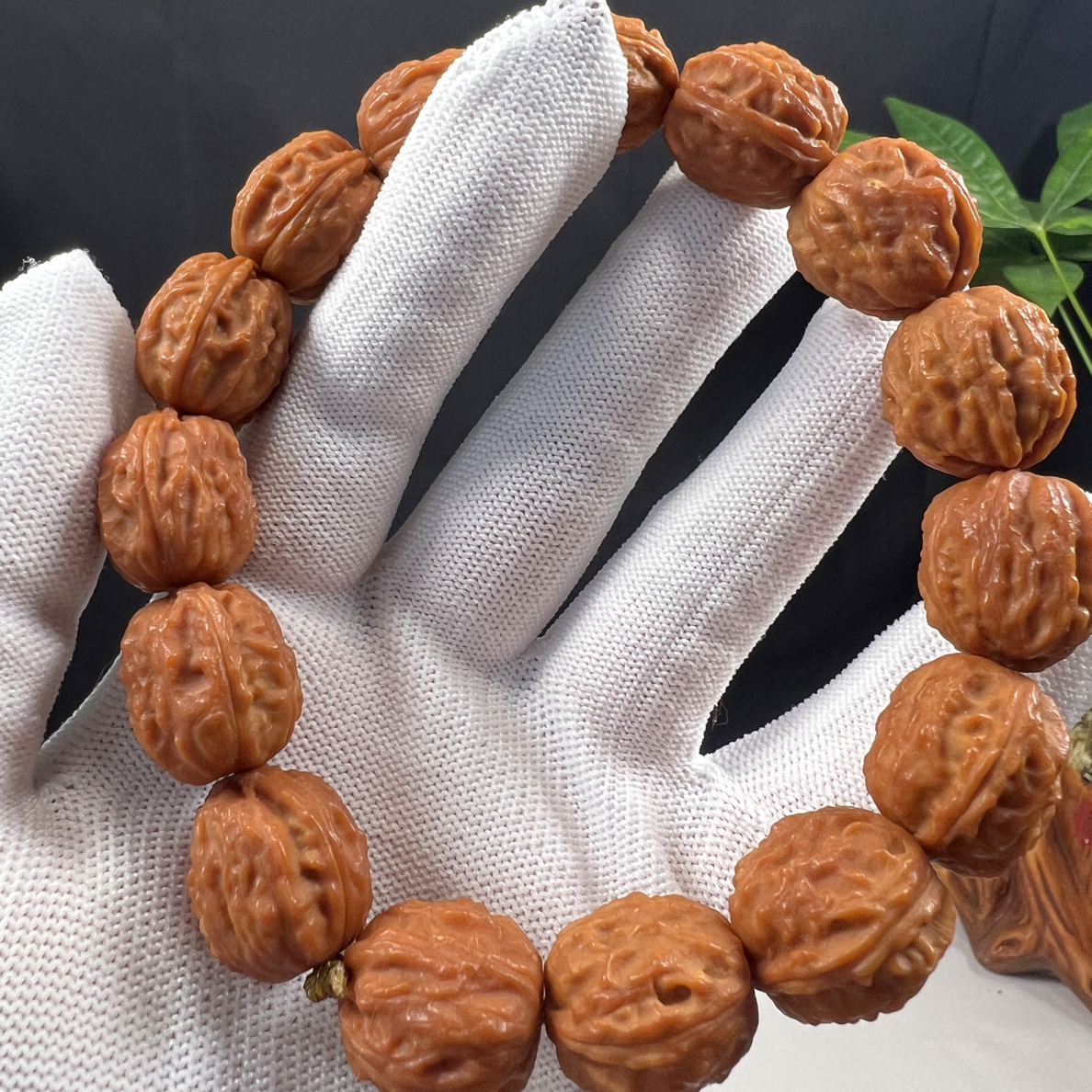 17➕蚂蚁纹野生手串京八棱