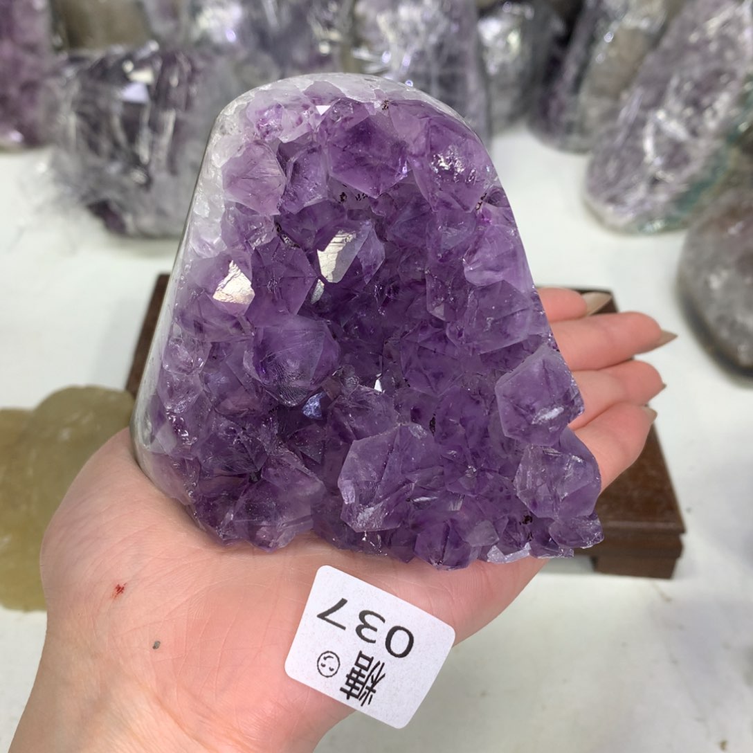 紫晶摆件未镶嵌水晶