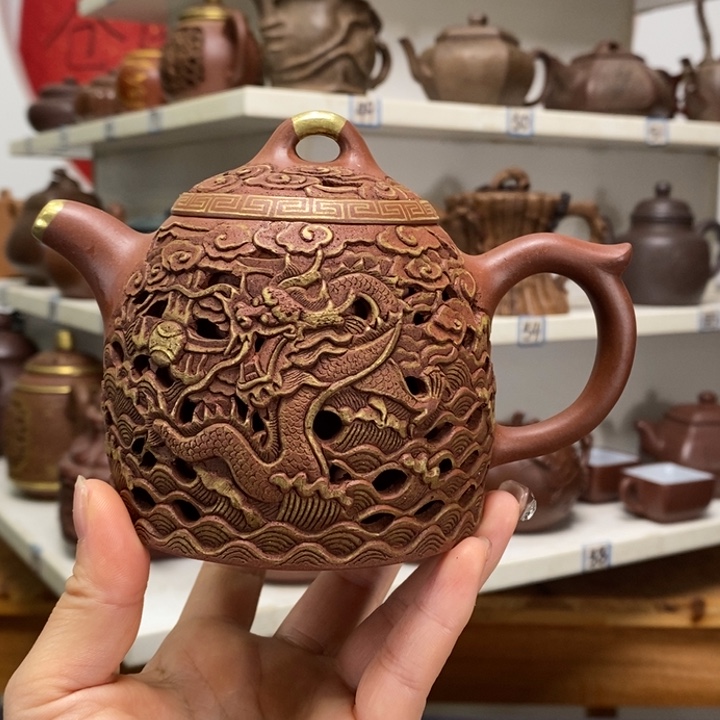 紫砂茶壶全手工制作的