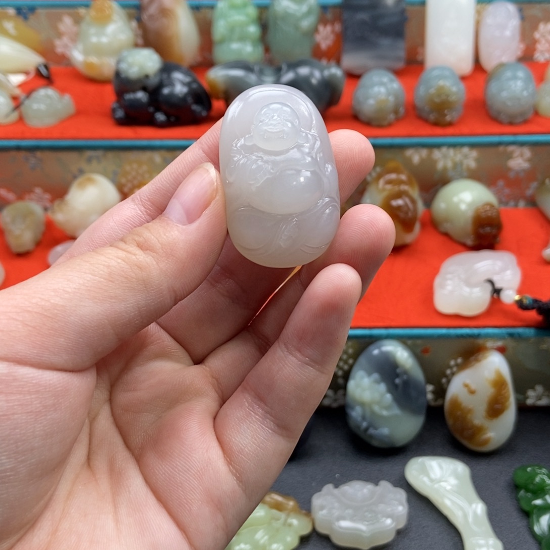 和田玉未镶嵌吊坠(不含链)