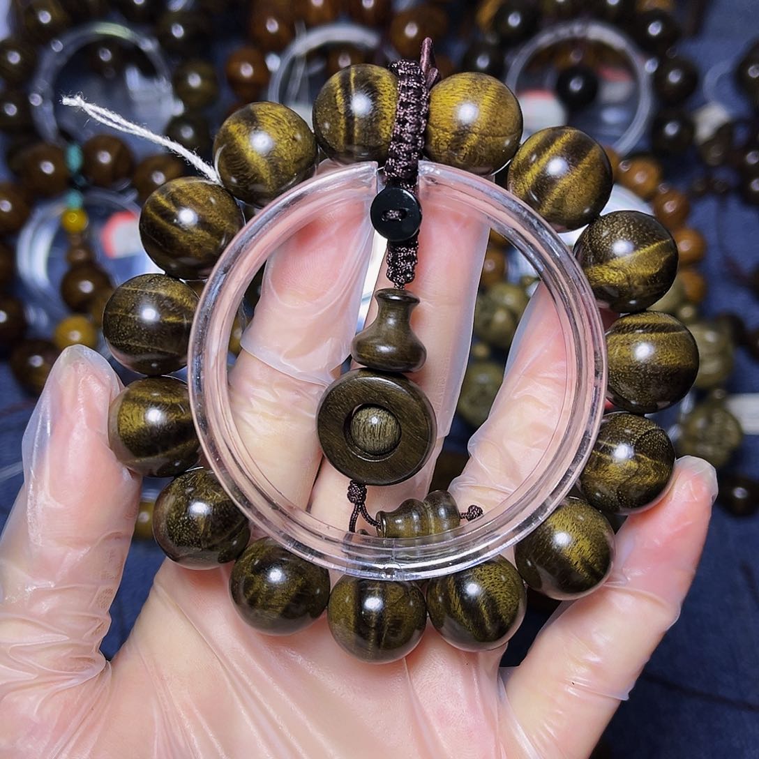 手串/手链楠木（金丝楠）1.5阴沉水波