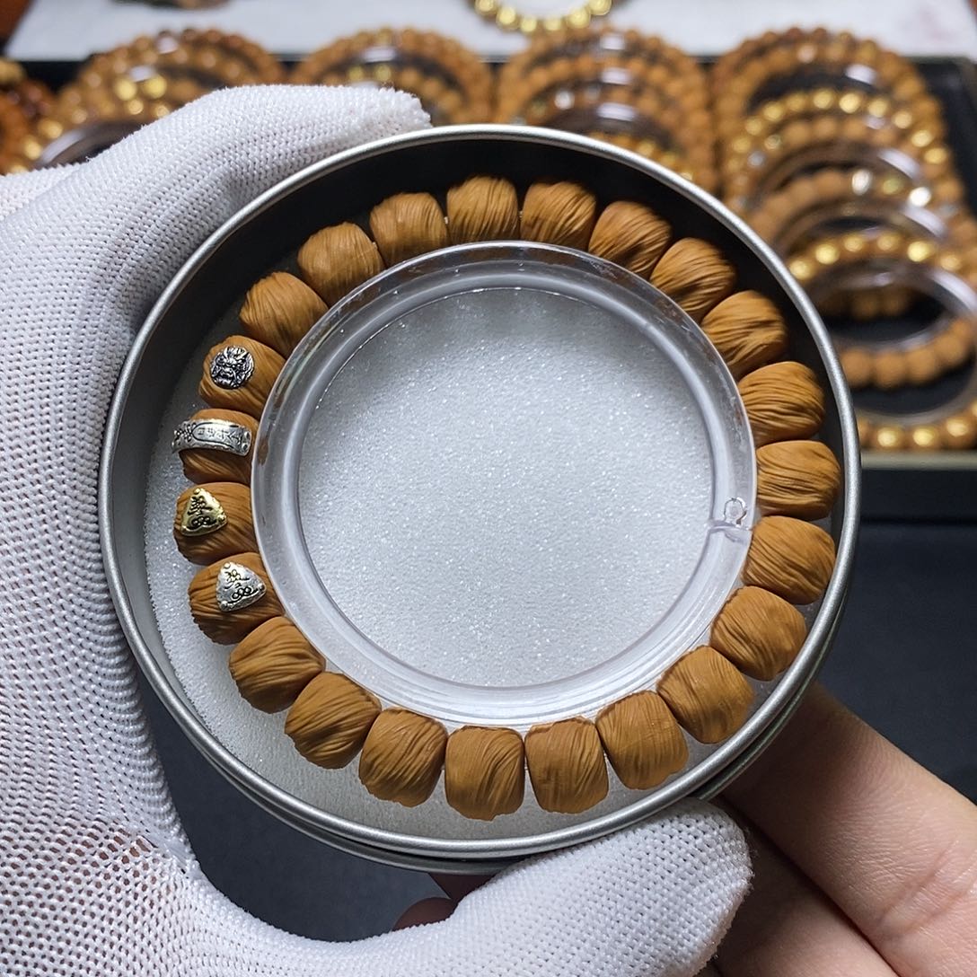 猴头核桃手串四标鬼印无相尺寸10-11单号9号