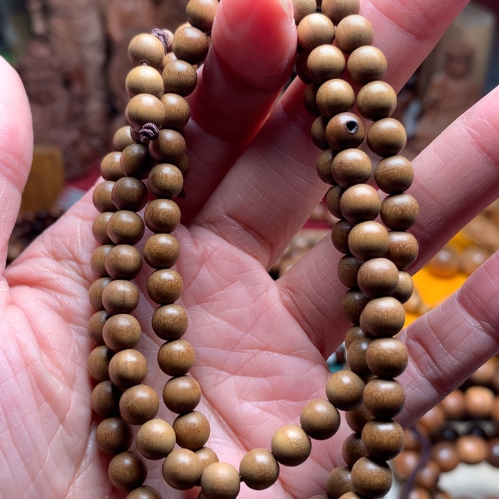 檀香木手串/手链老山檀0.6顺纹奶香瑕疵