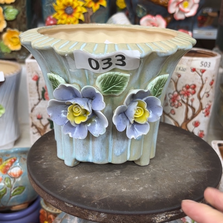 紫砂花盆粗陶材质多肉花盆