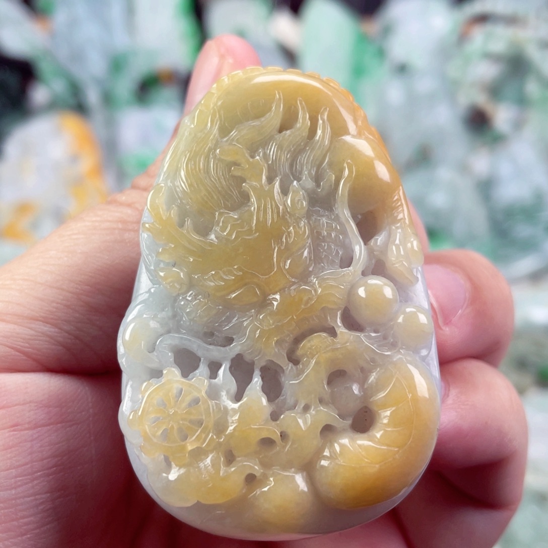 翡翠未镶嵌吊坠(不含链)