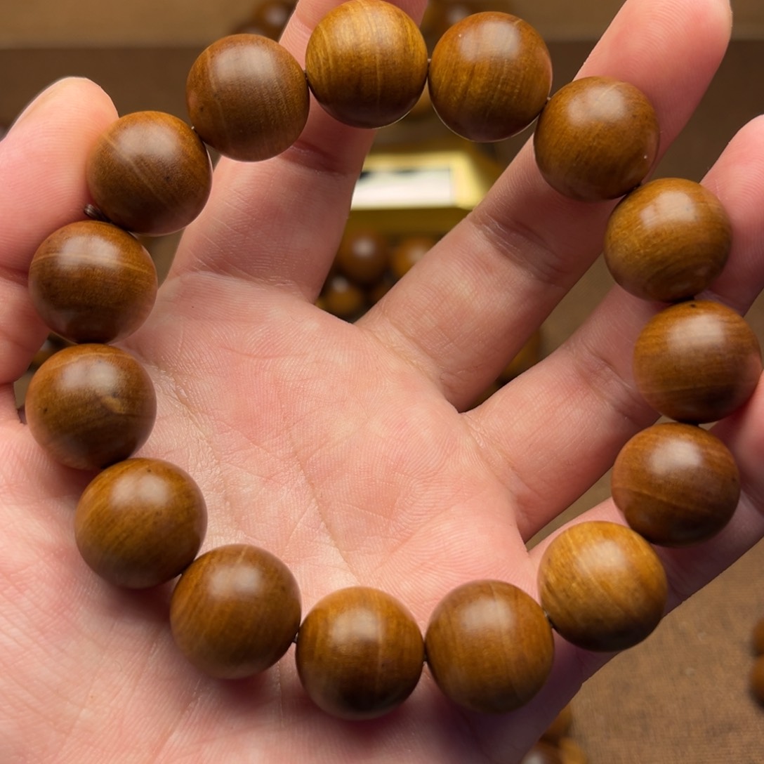 檀香木老山檀1.0正圆单圈