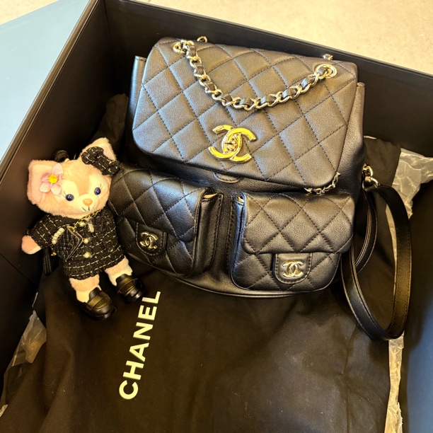 未使用 Chanel/香奈儿 Duma青蛙中号/林纳奢品/双肩包