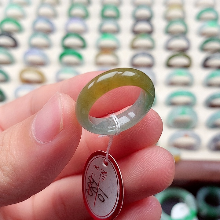 翡翠戒指未镶嵌10号