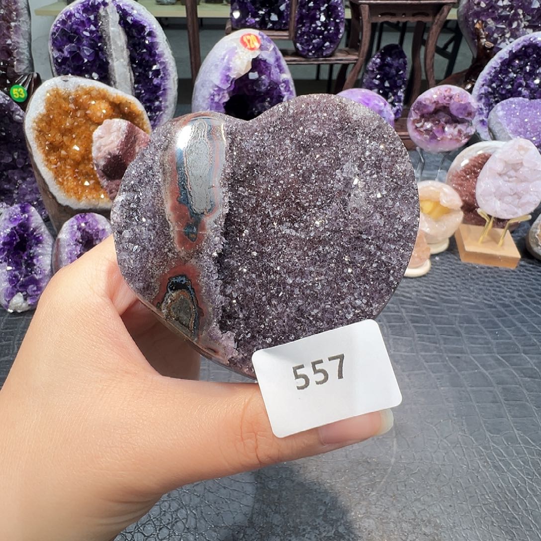 紫晶未镶嵌珠宝半成品