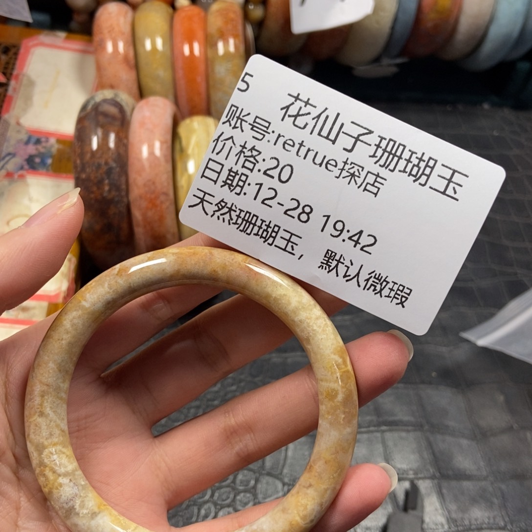 r***店硅化珊瑚（珊瑚玉）未镶嵌珠宝半成品5