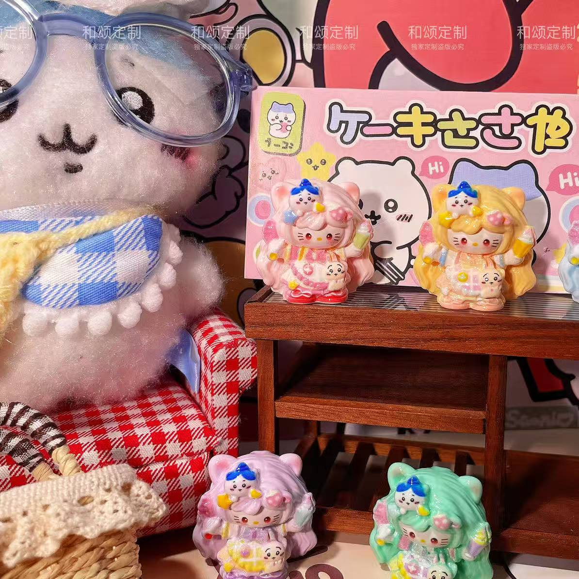 【和颂定制小八乌萨奇Kitty】— DIY手工食玩树脂配件