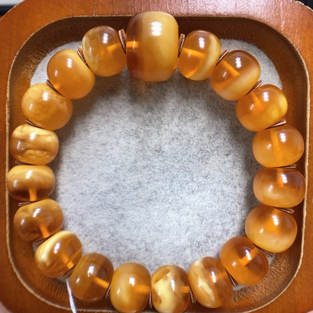 蜜蜡手串未镶嵌蜜蜡手串