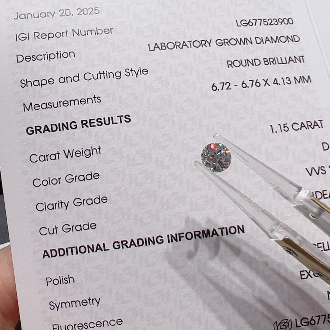 实验室培育钻石裸石未镶嵌❤️***@@LG677523900