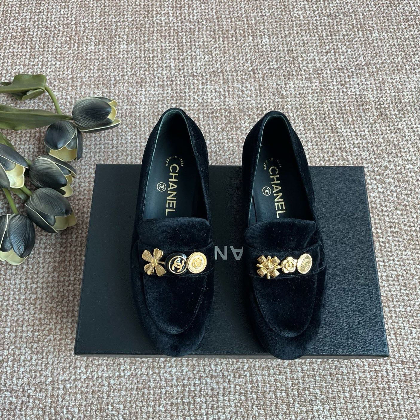 99新 Chanel/香奈儿 A9408 Chanel 黑色平底鞋 98新 35码