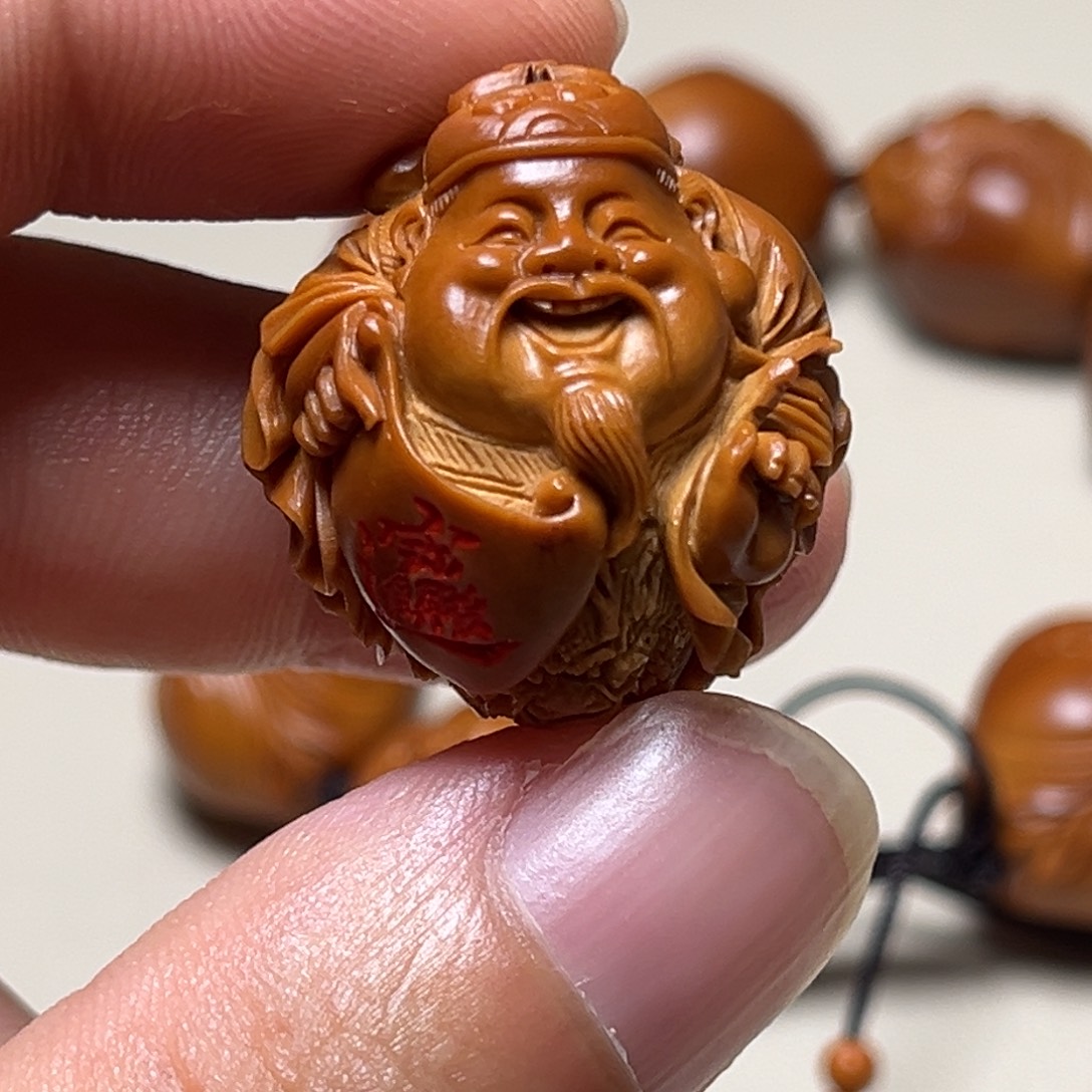 手串橄榄核2.6龙财单颗