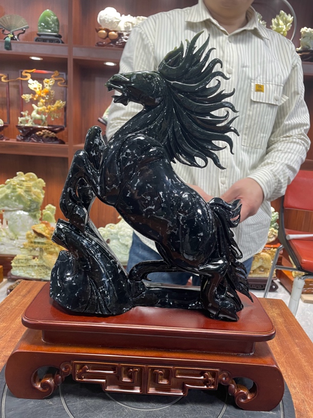 摆件新中式玄关山水摆件办公室摆件