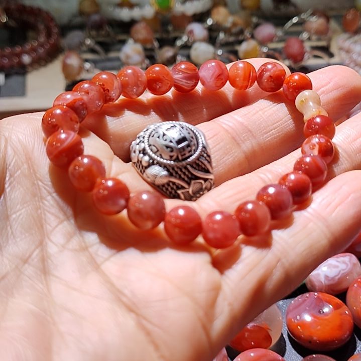 玛瑙/玉髓手链未镶嵌