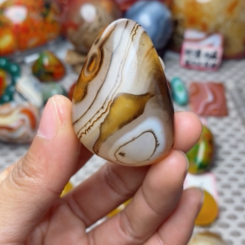 未镶嵌玛瑙/玉髓珠宝奇石用****9打孔不退不换