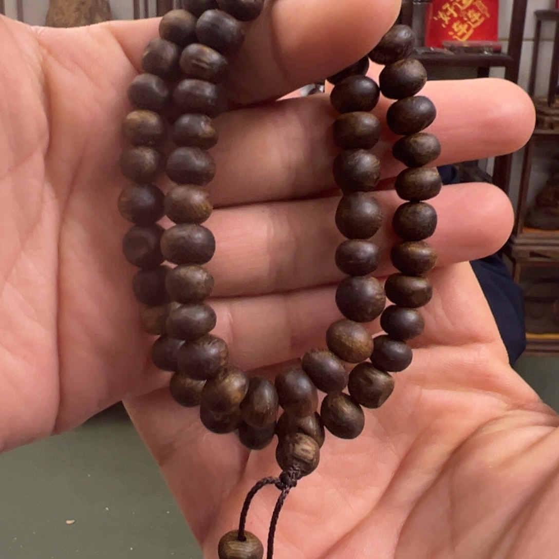 沉香手串乌身树钉双圈多样性发一06/13g