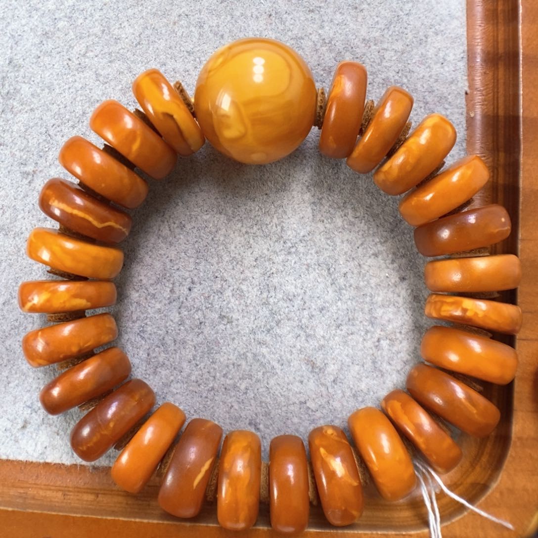 蜜蜡手串未镶嵌蜜蜡手串
