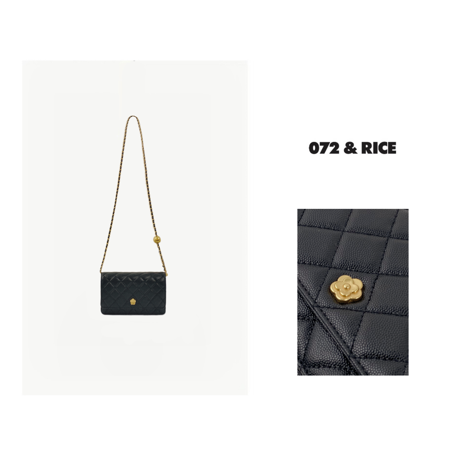 072 & RICE【山茶包】时尚百搭真皮单肩斜挎包 CC33814 FF126