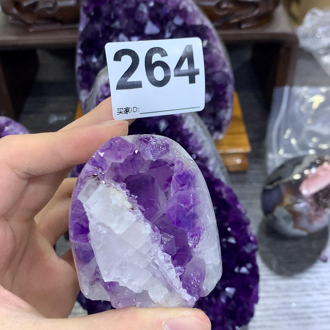 紫晶珠宝半成品未镶嵌264