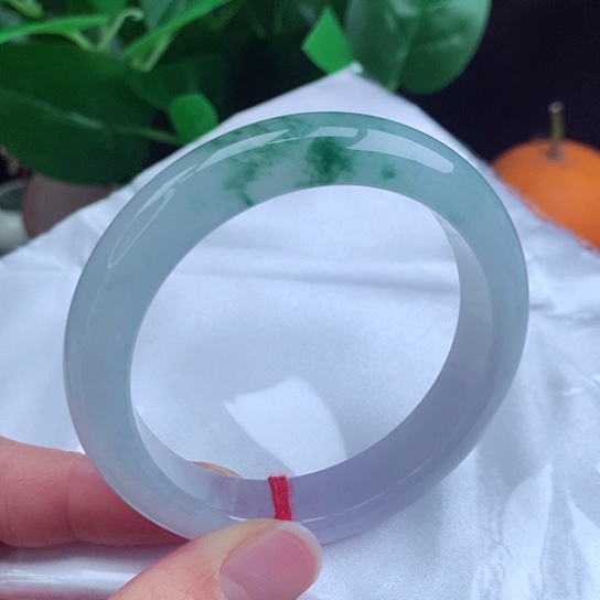 翡翠手镯未镶嵌   正圈53-54 冰飘花