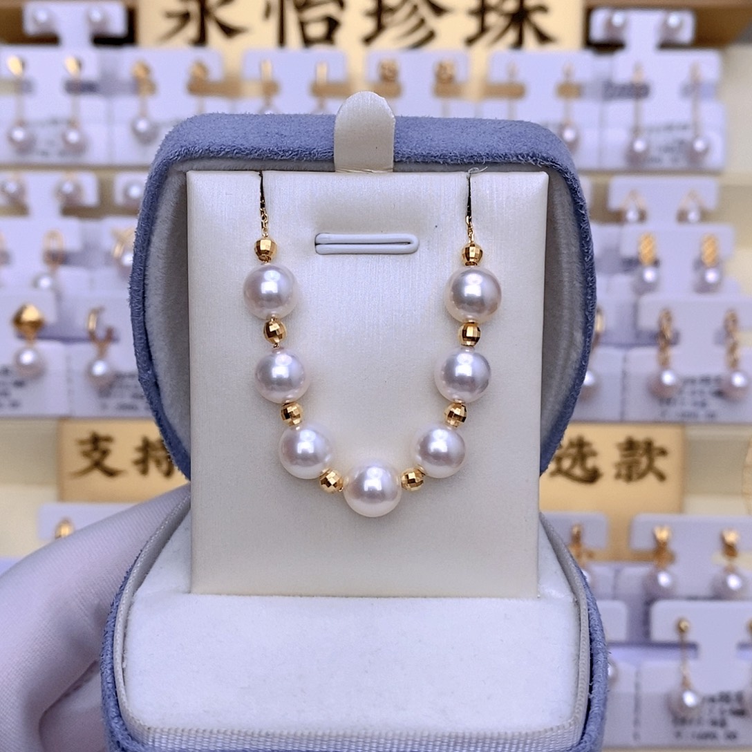 套链18K金镶嵌海水珍珠