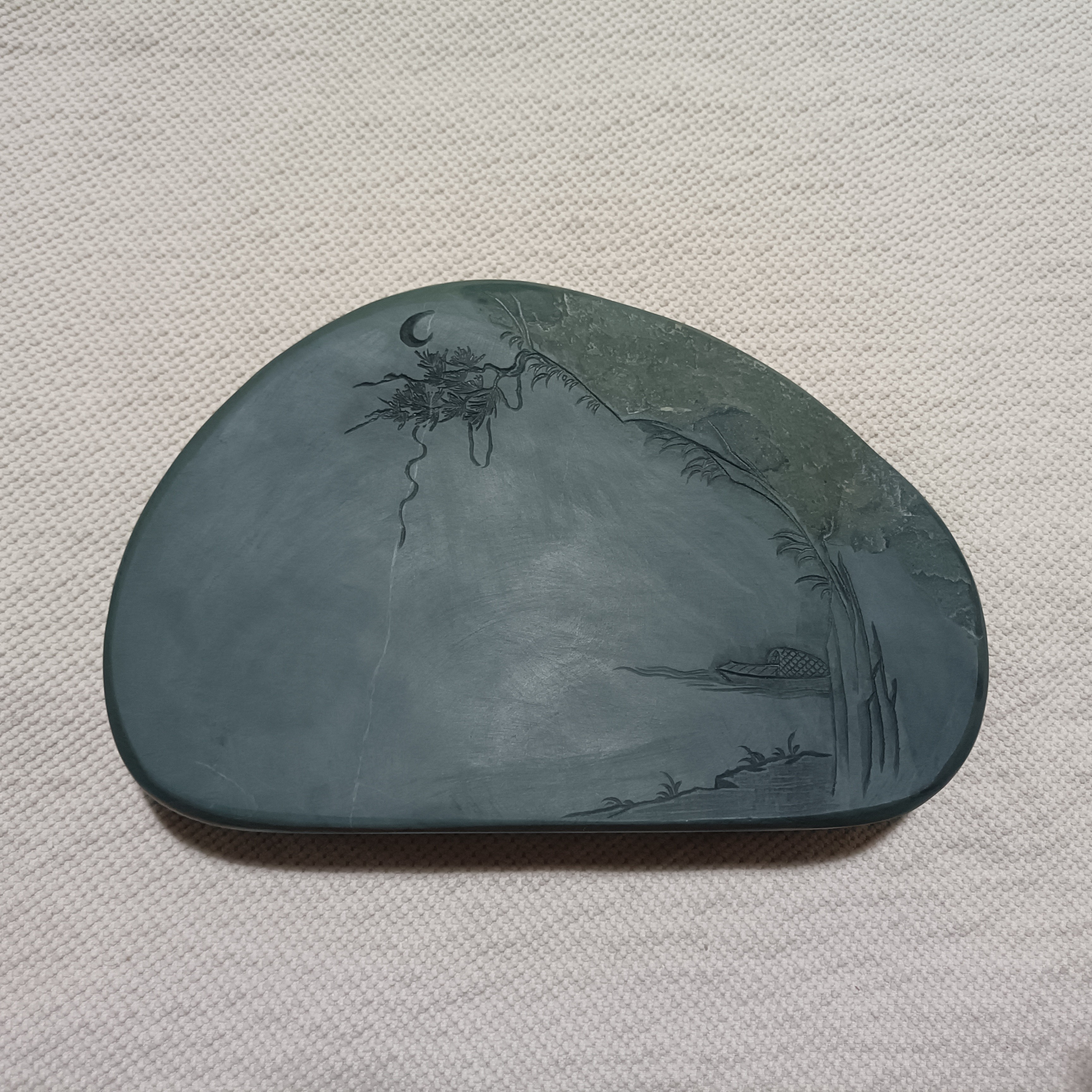 洮砚水泉老坑随型砚台四大名砚