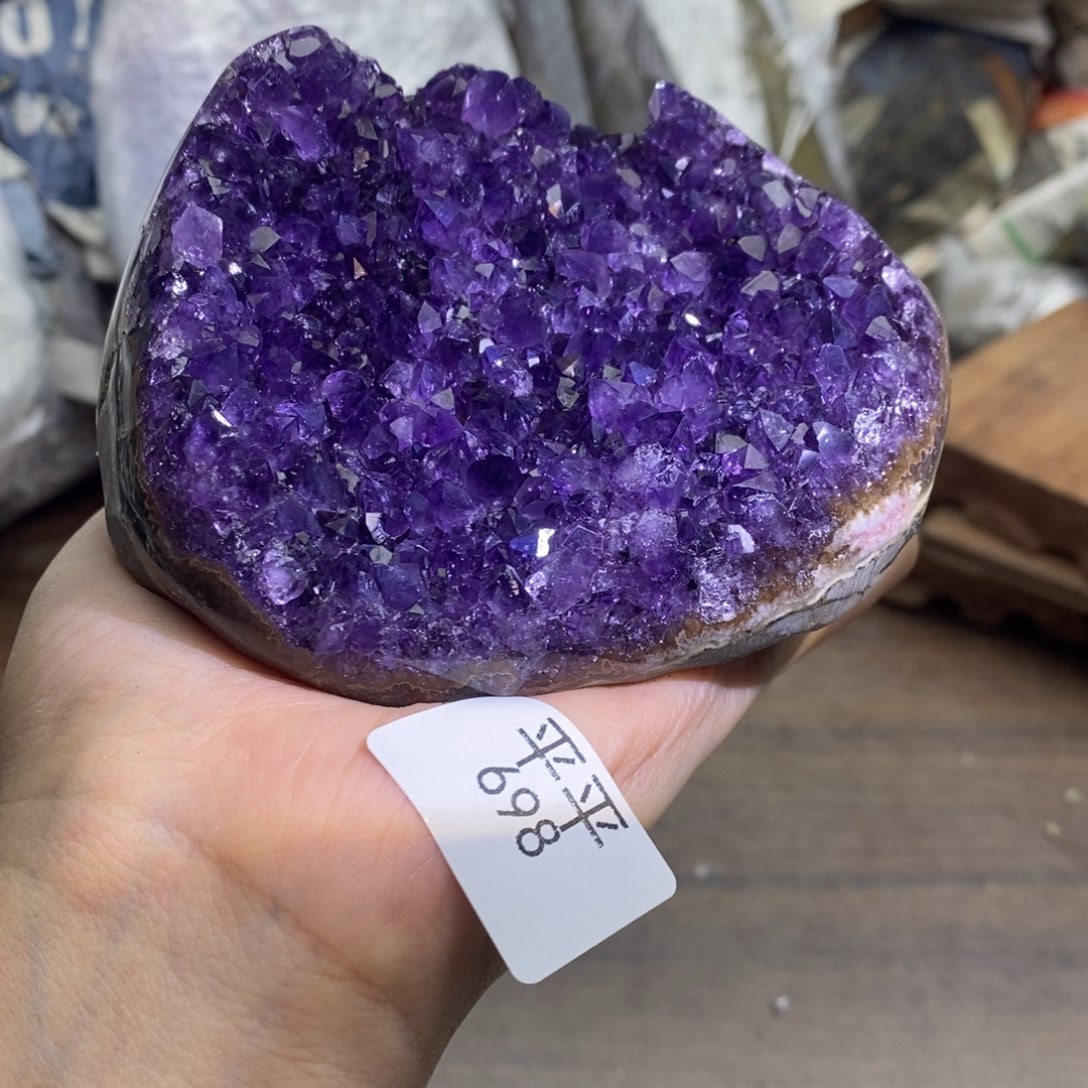 紫晶珠宝半成品未镶嵌