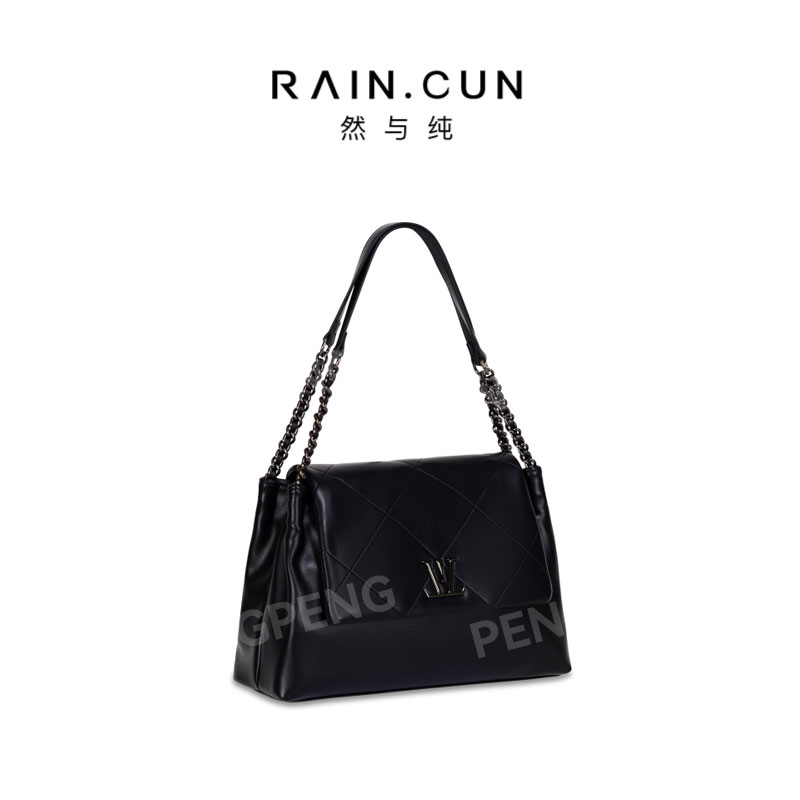 RAIN.CUN GQ-17761-黑色 轻奢女士时尚潮流通勤单肩包