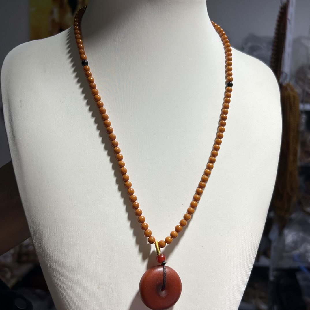 5米黄圆珠链套装多样性发性发一