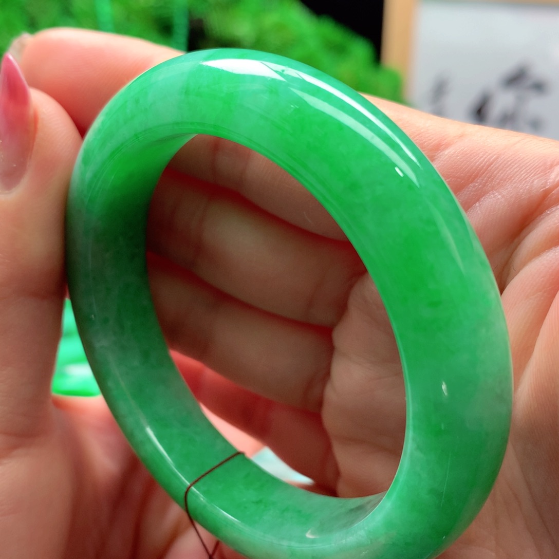未镶嵌手镯翡翠缅甸53.5圈口